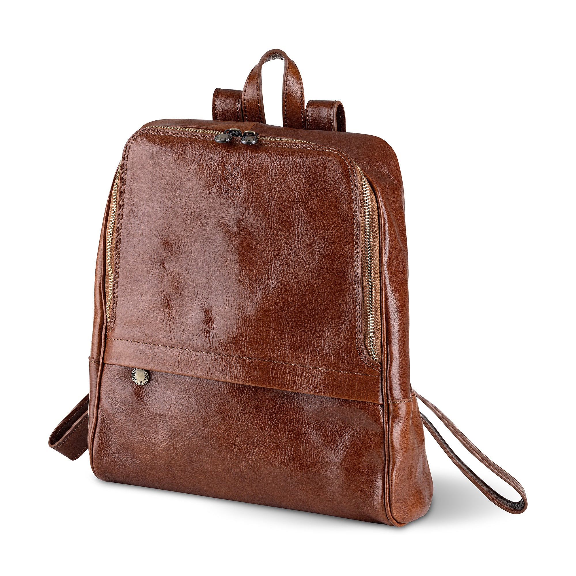 Italian leather tan backpack 
Made in Italy 
Sussex Kent Surrey Independent handbag retailer 