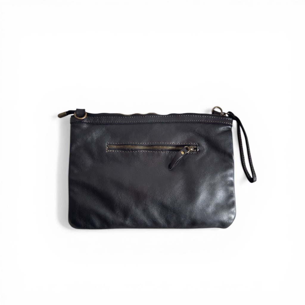 Leather purses made in Italy in classic neutral tones