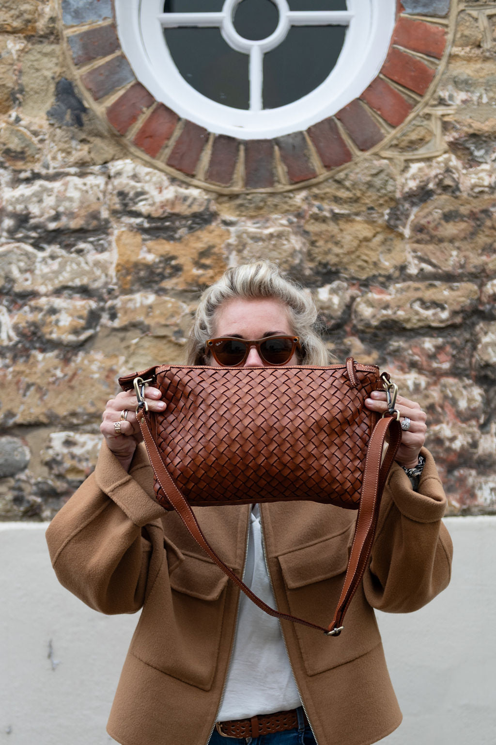 Sennori Grande Handwoven Italian Leather Pouch