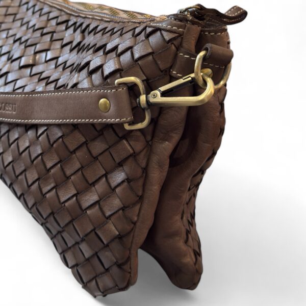 Sennori Grande Handwoven Italian Leather Pouch